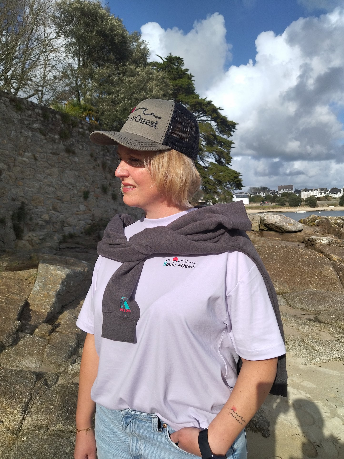 T-shirt oversize "Treustel Beach"